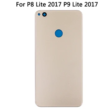10BUC Noi P9 Lite 2017 Capacul Bateriei Pentru Huawei P8 Lite 2017 Înapoi Capacul din Spate, Usa de Sticla de Locuințe Caz