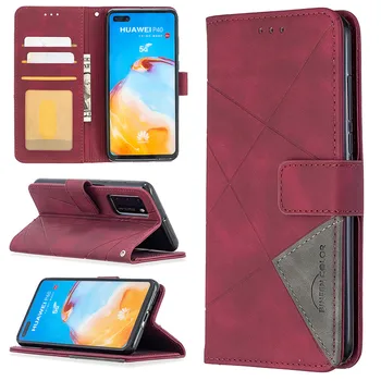 Piele de lux Cazul în care Telefonul Pentru Huawei P40 Pro P30 Lite E Y5p Y6p Y7p Y6s P Inteligente 2020 Onoare 9A 9C 9 8A Wallet Flip Cover Coque
