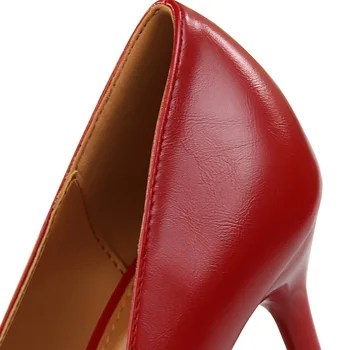 Femei Tocuri Ascuțite Toe Femei Pompe De Primăvară Nouă Femei Pantofi De Moda Pantofi De Nunta Petrecere Sexy Pantofi Din Piele Pu Pentru Femei Stiletto