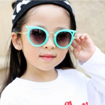 LongKeeper Nou Drăguț Copii ochelari de Soare pentru Copii ochelari de Soare Ochi de Pisica Băiat Fată de Moda Roșu Roz Ochelari de Copii Shades Ochelari de protectie UV400