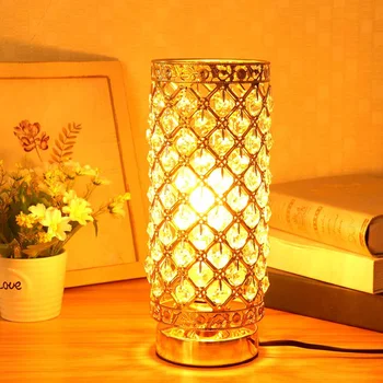 Moderne De Cristal Birou Lampă De Masă Lumină De Lângă Lampă De Noapte E27 Titularul Acasă Decorare Dormitor Reglabil Iluminat Interior