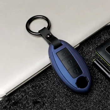 Aliaj de Zinc 3 Butonul auto Smart key fob caz acoperire Sac de piele Pentru Nissan Infiniti EX FX G25 G37 FX35 EX25 EX35 FX37 EX37 Q60 QX50