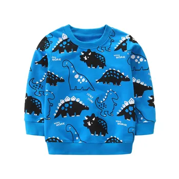 Sărituri de Metri New Sosire Dinozaur Bluze pentru Baieti, Haine Fete Toamna Iarna Tricouri Animale Imprimate Copii Bluze Bluza