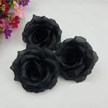 En-gros-100buc 10cm Silk Rose Capete de Flori pentru Petrecerea de Nunta Decorative Artificiale de Simulare de Mătase Bujor Camellia Floare Trandafir