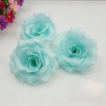 En-gros-100buc 10cm Silk Rose Capete de Flori pentru Petrecerea de Nunta Decorative Artificiale de Simulare de Mătase Bujor Camellia Floare Trandafir