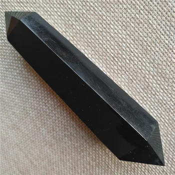 10cm cristal de cuarț bagheta Naturale Obsidian decorative cristal cristal chakra bagheta pietre si cristale