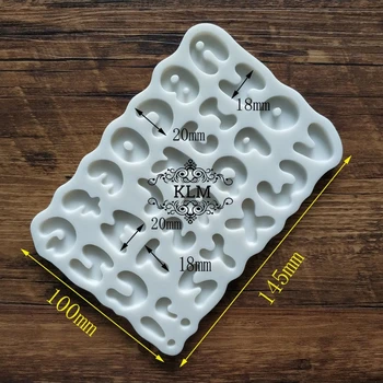 2018 noi litere mici 26PCS alfabetul englez silicon mucegai tort de Ciocolată decorare instrument DIY de copt ustensile de bucătărie KLM-00426
