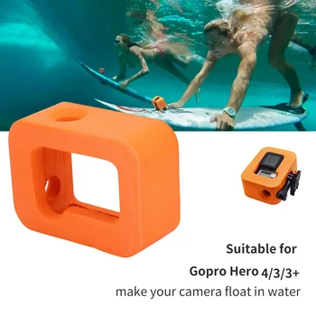 SOONHUA Silicon Moale Caz aparatul Cusca Portabila Protector Float a Acoperi Cazurile Pentru Gopro Hero 4/3/3+ Accesorii aparat de Fotografiat