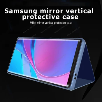 Smart Mirror Caz Magnetic Flip Pentru Samsung Galaxy S21 Ultra S21 Plus, S 21 5G Sta Capacul Telefonului Coque Pentru Galaxy S21 Ultra 5G