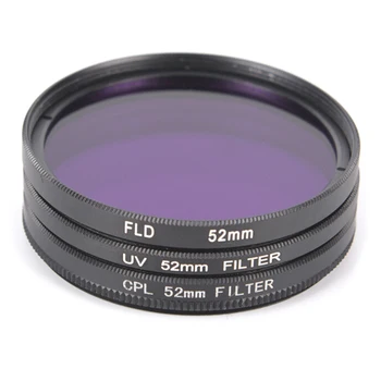 3pcs/lot 49MM 52MM 55MM 58MM 62MM 67MM 72MM 77MM CPL+Lentile FLD Set de filtre cu Sac Pentru Tun Nikon Sony Pentax Lentilă aparat de Fotografiat