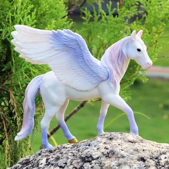 Oenux Original Veritabil Basm Zbura Aripa Cal Elfi Elf Mitic Curcubeu Pegasus Figurine Model Animal Jucărie Pentru Copii Cadouri