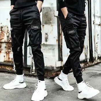 Panglici Pantaloni Barbati Casual Streetwear Harajuku Pantaloni Hip Hop Trendy casual tineri pantaloni slim cu design Elegant pentru Bărbați Pantaloni Jogger