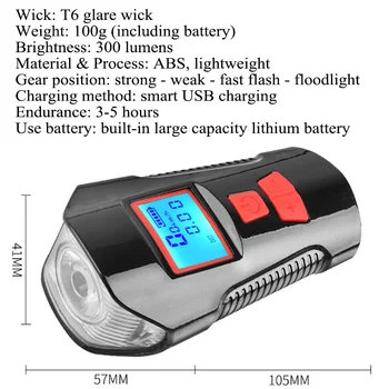 BASECAMP USB Reîncărcabilă Stop Bicicleta Lumina Ciclism LED Wireless Biciclete Clopot de Alarmă Anti-furt de Control de la Distanță cu bicicleta Dotari