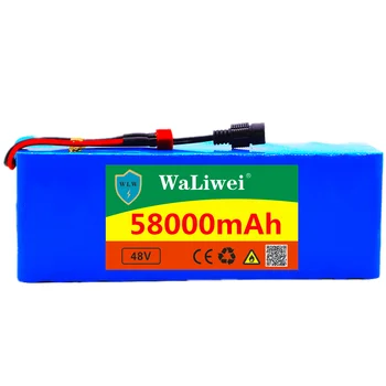 48v 58Ah 1000w 13S3P Litiu-ion Baterie Pack Pentru 54.6 v E-biciclete Electrice biciclete Scuter cu descărcarea de gestiune BMS