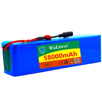 48v 58Ah 1000w 13S3P Litiu-ion Baterie Pack Pentru 54.6 v E-biciclete Electrice biciclete Scuter cu descărcarea de gestiune BMS