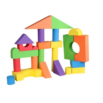 38PCS Vânzare Fierbinte EVA în condiții de Siguranță pentru Copii Clădire din Cărămidă Bloc de Construcții Spumă Moale Jucărie Copii Inteligenței Exercițiu Asamblate