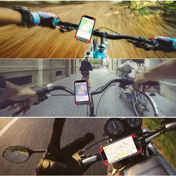 Bicicleta cu suport pentru Telefon Universal Reglabil Suport de Telefon Mobil pentru Biciclete Motociclete Compatibil pentru iPhone Max Xr Xs X Pro 11