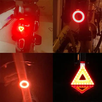 Bicicleta Stop mai Multe Moduri de Iluminare USB Charge Led Biciclete Lumina Impermeabil Flash Coada Spate Lumini de drum Biciclete Mtb tija de Șa