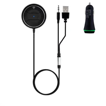Car Kit Bluetooth 4.0 Speaker-ul Telefonului Mobil Încărcător USB 3.5 mm AUX Hands Free Wireless cu 3.1 Un Dual USB Masina Încărcător