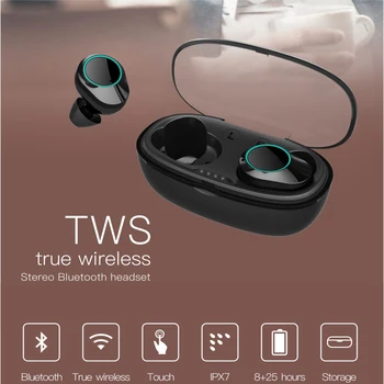 Wireless Căști TWS 5.0 Bluetooth Muguri 6D Stereo IPX6 Impermeabil căști touch control pavilioane Taxa Caz de Anulare a Zgomotului