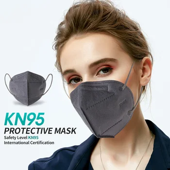 CE 2163 Gri FFP2mask Masca de Protectie FFP2 KN95 Gura Masca 5 Straturi Anti-picaturi KN95 Masti de Fata Reutilizabile Filtru ffp2mask