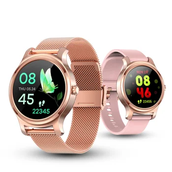 Smartwatch femei IPS ecran rotund bluetooth apel IP67 sănătate mișcare Pedometru calendar Vreme ceas inteligent Mesaj Memento
