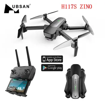 Original Hubsan H117s 1KM GPS 5G WiFi FPV cu 4K UHD Camera 3-Axis Gimbal Sfera Panorame RC Drone Quadcopter