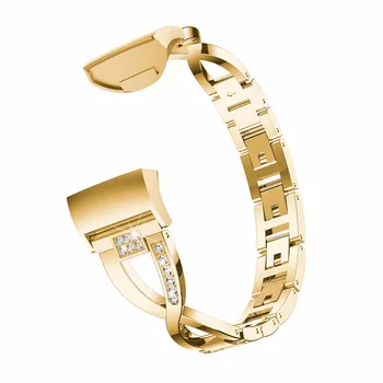 Trupa ceas pentru Fitbit Charge 3 Banda Curea din Oțel Inoxidabil Încheietura Curea Femei Bijuterii Brățară pentru fitbit Charge 3 watchband