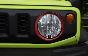Fata Faruri Capac Decorativ Ornamental Autocolant Cap Lumina Lămpii Hote pentru Suzuki Jimny 2019 2020 ABS Cromat Accesorii Auto