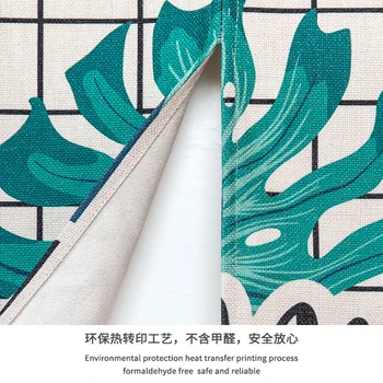Jumătate Japonez Agățat De Ușa Cortina Fengshui Planta Tipărite Pentru Bucatarie Dormitor Intrare Decor Ușă Ecran Perdele