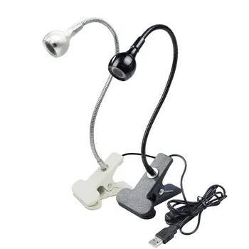 USB Led lampa de Birou cu Mini Clip-On Flexibil Luminos cu Led Lampa UV Reglabil Lipici Unghii Uscător de Numerar Medicale Produsului Detector cu Comutator