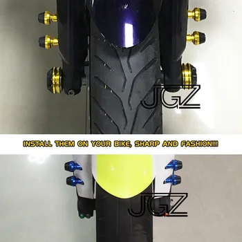 6mm pentru Yamaha MT07 MT09 YZF R3 R25 Motocicleta Universal CNC Aluminiu Aripa Fata Protecție Glisante Cadru Șuruburi Pad Accesoriu
