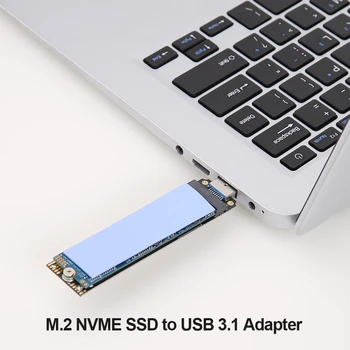 M2 SSD Caz NVME Cabina de 10Gbps M. 2 până la USB 3.1 Gen 2 Type-Un Card SSD Adaptor pentru NVME PCIE unitati solid state M pentru Disc SSD Cutie