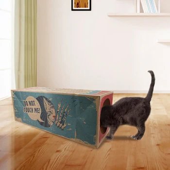 Amuzant Pisica De Companie Tunel Interactive Jucărie Pisica Pliabil Pisoi Jucarii 2 Găuri De Carton Cat Tunel Pentru Catelus Animale Mici De Iepure