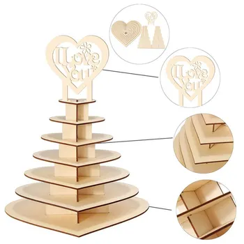 Lemn în formă de Inimă, Inima de Ciocolata Copac Ferrero Rocher Ciocolata Sta Nunta Display Stand Central Bomboane Decor