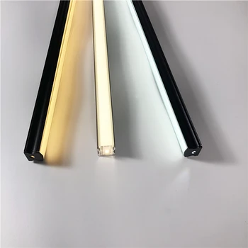 50cm/20inch/1.64 metri capac negru aluminiuming profil liniar de bandă negru mat plafon cu led-uri de perete construit in12V bar de lumina canal