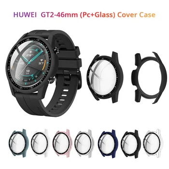 Ecran Protector Caz Pentru Huawei Watch GT 2 46 Sticla Caz Acoperire Completă Bara de protectie Pentru Huawei Watch GT 2 46mm de Protecție Shel