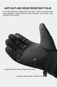 Rece de iarnă Om Tactice Mănuși Ușor Respirabil -10 ℃ Cald Mănuși de Echitatie Biciclete Non-alunecare Deget Plin Mănuși de Pescuit