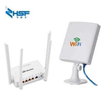 Wireless de mare putere Openwrt router Wireless cu 4buc 5dbi antena,Adaptor wireless de mare putere cu 14dbi antena&5M cablu USB