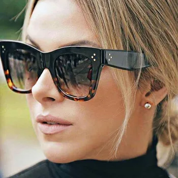 Vintage Clasic Piff ochelari de Soare Femei Cool Supradimensionate Gradient de Soare Ochelari de sex Feminin Damele de Lux, Designer de Petrecere UV400 Ochelari