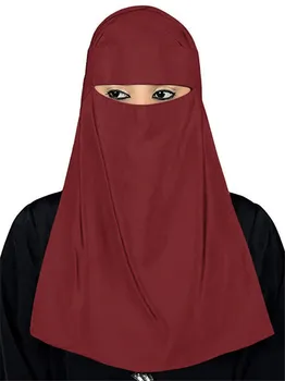 Acoperi fata Hijab musulman islamic eșarfă eșarfe cap împachetări Musulman doamna voal mascat eșarfă mică cape șal turban femme musulmani