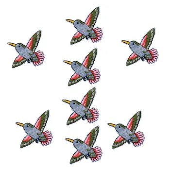 10buc pasăre patch-uri brodate pentru îmbrăcăminte de fier pe patch-uri pentru haine, insigne haine de fier-pe patch-uri pentru blugi