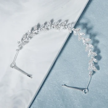 Miallo Moda Cristal Bentita pentru Femei Accesorii de Par de Nunta de Argint Culoare Par Mireasa Bijuterii la Modă Bal Caciulita Cadouri
