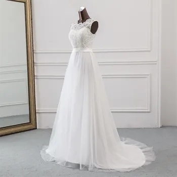 Nou Aplicatiile rochie de mireasa formale halat mariage Vestidos de Novia rochii de mireasa vestido de festa Plaja rochii de mireasa
