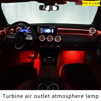 Pentru O clasă W177 A300 LED panou de ușă lampă ambientală atmosferă de iluminat consola centrala W177 W176 LED 2019 accesorii auto
