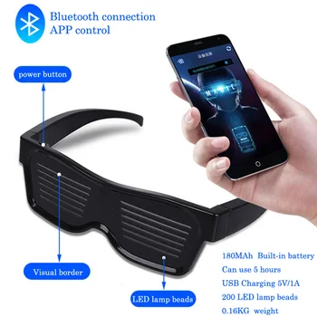 Display Bluetooth Ochelari Cu Taxat Magic-a Transformat DIY LED