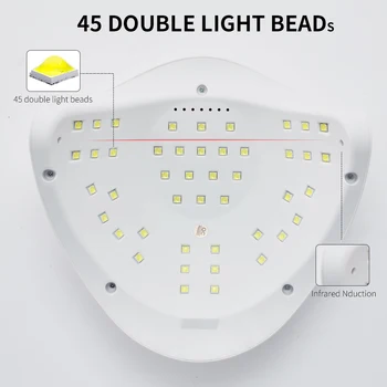 ROHWXY UV LED Lampa de Unghii Pentru Manichiura Unghii Uscător de Mașină Pentru Uscare Gel Polish 80W Timer Inteligent Gheață Lampă Pentru Unghii Instrumente de Proiectare