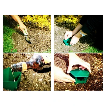 4x Plastic Melc Cușcă Slug Catcher Capcana Instrumente de Animale Pest Control Trapper