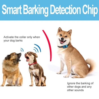 Coaja De Câine Guler - Stop Câini Lătrând Rapid În Condiții De Siguranță Anti Latrat Dispozitive De Control De Formare Gulere Nici Un Șoc Distanță De Sunet Vibrații Trai
