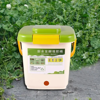 12L Compost Bin Recycle Compostorul Aerat de Compost Bin PP Casă Organice Gunoi Găleată Bucatarie Gradina produse Alimentare Containere pentru Deseuri